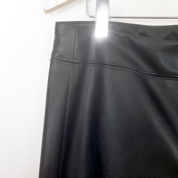 RACHEL ZOE Faux Leather Pants Size 10 NWOT Black - Picture 4 of 8